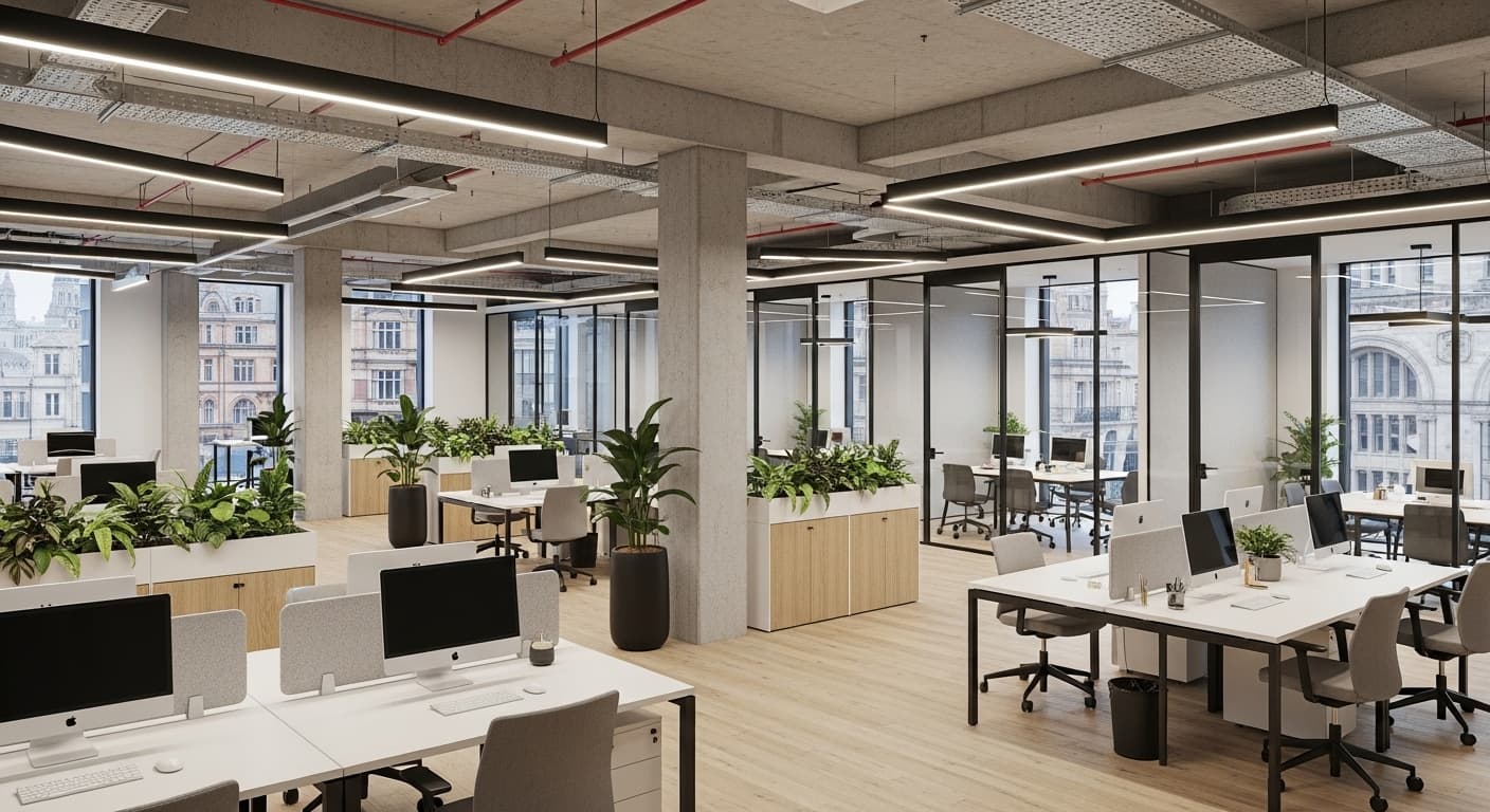 Commercial office interior design Manchester UK