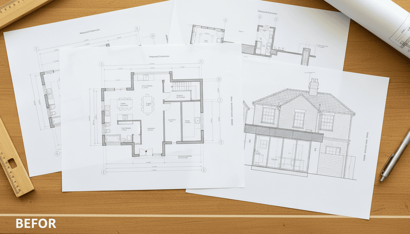 Modern Home Addition detail
