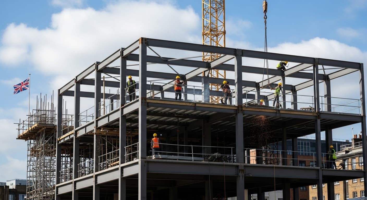 Structural engineering services UK - steel framework